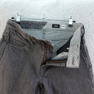 Volcom Vorta Mens 29x30 Slim Straight Black‎ Light Wash Jeans Denim Skater Y2K
